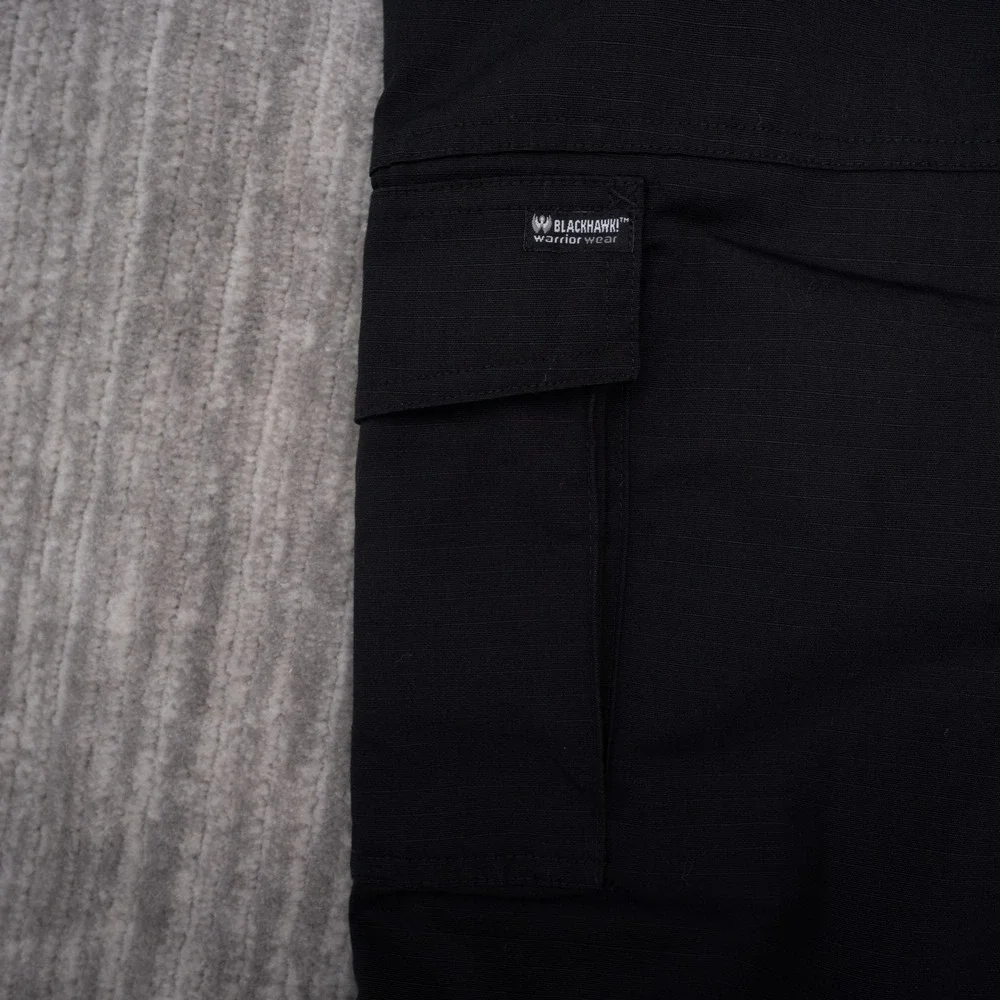 Blackhawk Tactical Pants Mens 36/32 Black Good Lightweight Ripstop Cargo